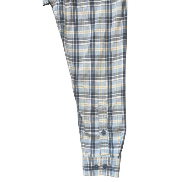 Columbia Men's Button Down Shirt Size XL Blue Plaid Chest Pocket 100% Cotton EUC - Picture 9 of 11